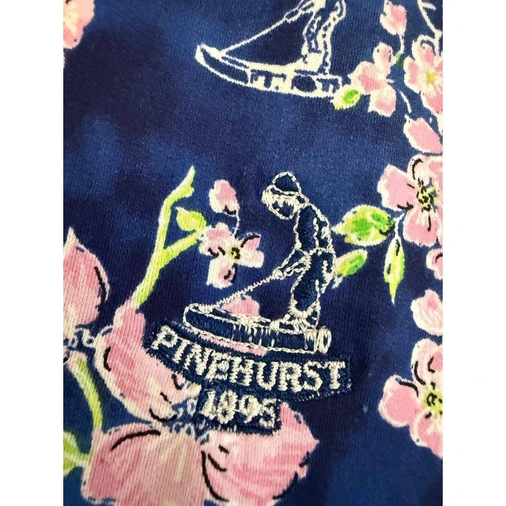 IBKÜL Pinehurst 1895 Golf Dress XL Blue Pink Floral Putter Boy UPF 50+ Cooling - Picture 5 of 8